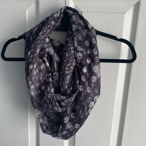 Echo Grey Print Infinity Scarf One Size